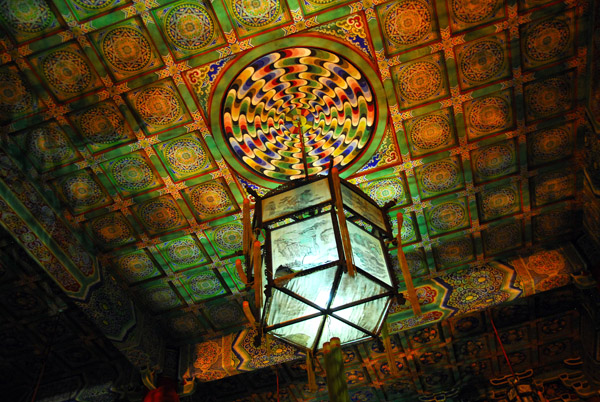 Painted ceiling inside the Bell Tower