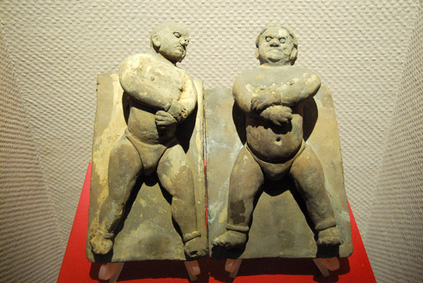 Terracotta figures of wrestlers, Exhibition Hall