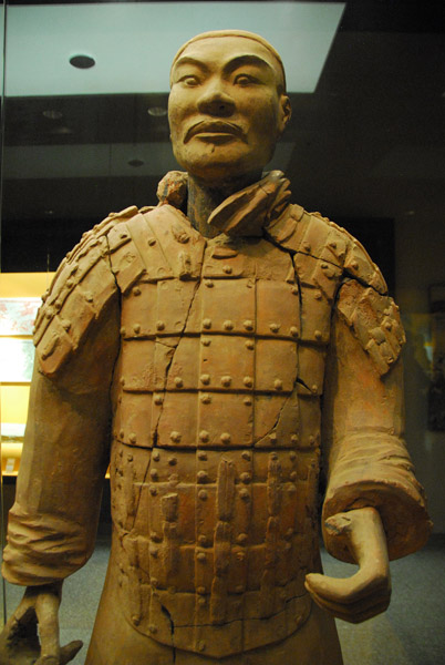Terracotta warrior in the Exhibition Hall