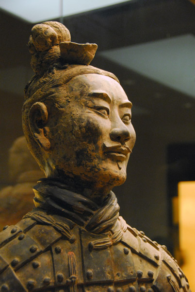 Each terracotta warrior's facial features are unique