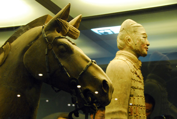 Terracotta Calvaryman and Horse, Pit 2 display area