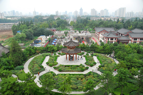 View west from Big Wild Goose Pagoda, Xi'an