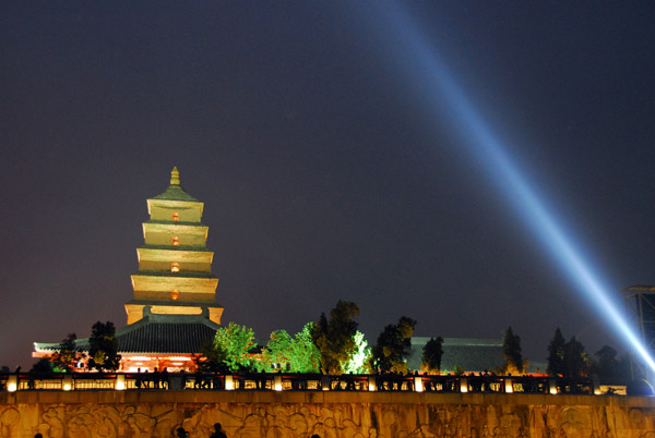 Big Wild Goose Pagoda light show, Xi'an