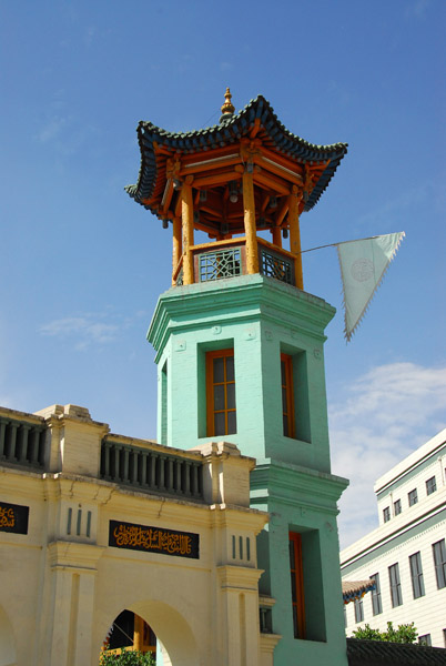 Minaret with a distictly Chinese style, Xining