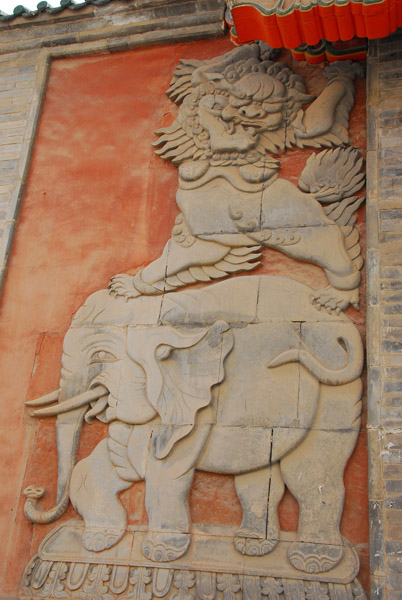 Dragon riding an elephant
