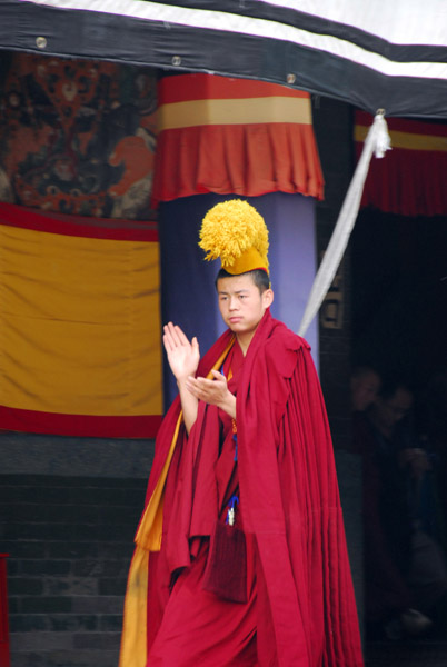 Buddhist monk of the Tibetan Yellow Hat sect