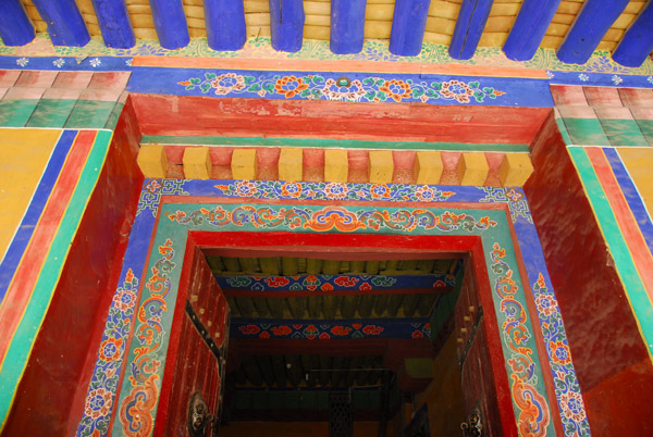 Colorfully painted inner gate, just a taste of what is to come