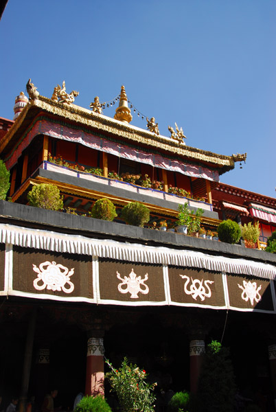 Jokhang Temple with it's 14th Century gilt roof