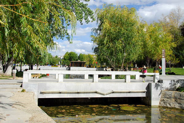 Bridge in the park at Potola Square