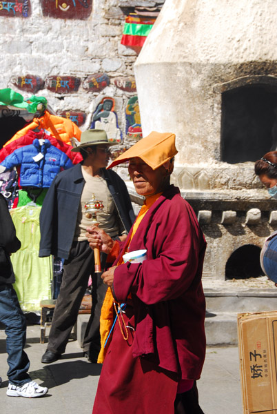 Monk on the streets of Lhasa