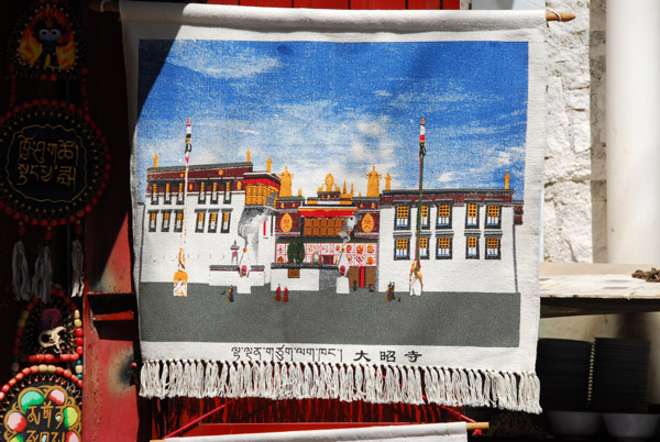 Woven wall hanging depicting the Jokhang
