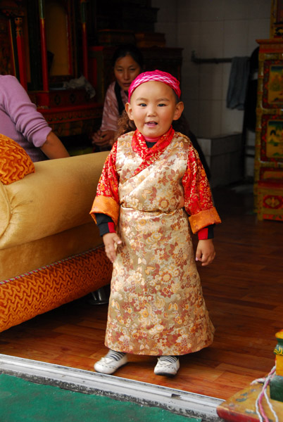 Child in fancy dress in the Muslim Quarter