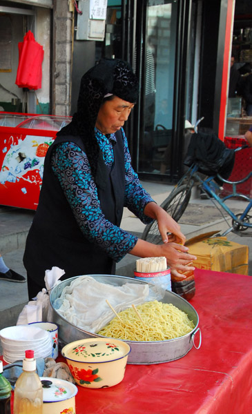 Muslim noodle stand, Lhasa