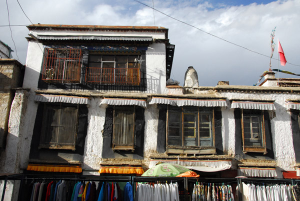 Typical building style in old town Lhasa