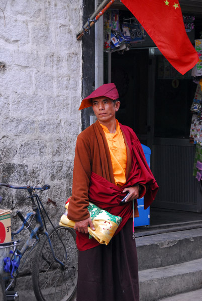 Monk of the Nyingmapa (Red Hat) sect of Tibetan Buddhism