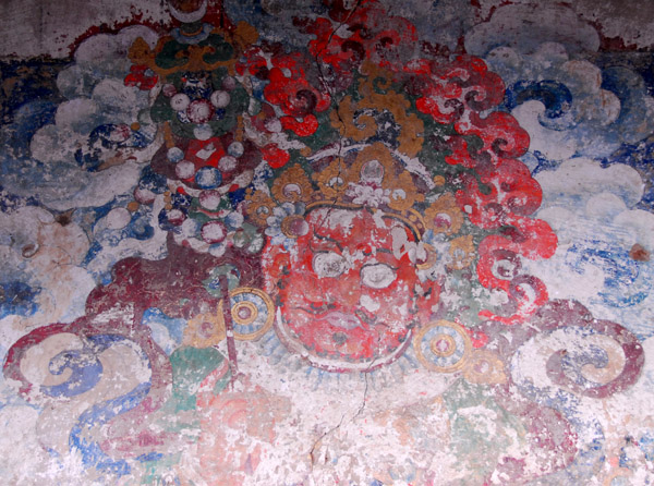 Unrestored wall mural, Meru Sarpa Monatery, Lhasa