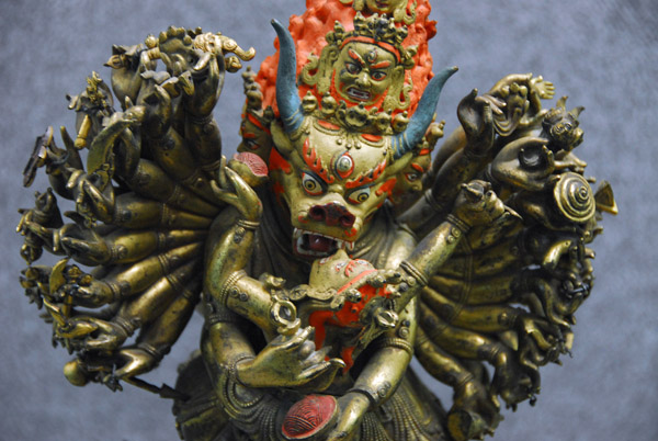 Yamantaka, the Conqueror of Death, one of the 8 Wrathful Guardians of Buddhism