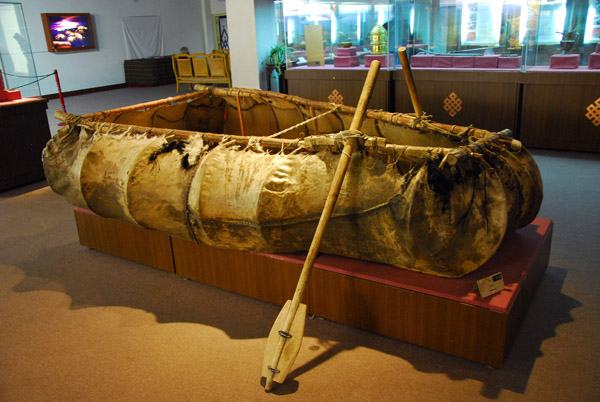 Boat made of skins