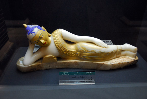 Lying Buddha, white marble, Qing Dynasty