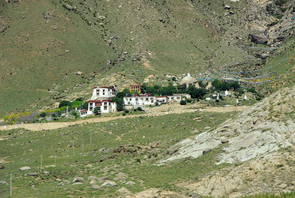 Pabonka Monastery on a hillside not far past Sera Monastery
