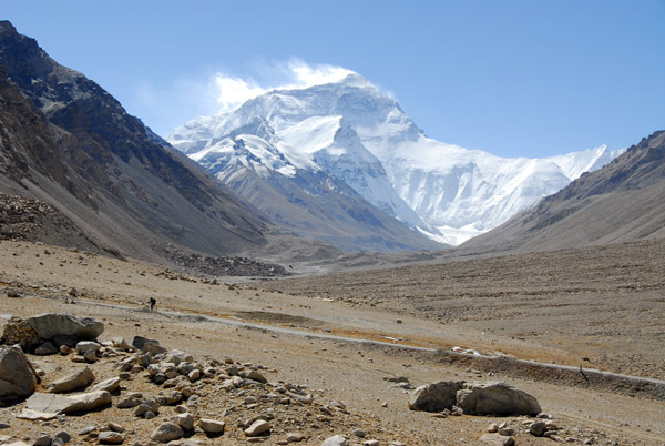 Mount Everest to Rongphu is around 25
