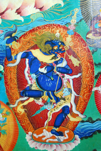 Palden Lhamo (Shri Devi) mural, Rongphu Monastery