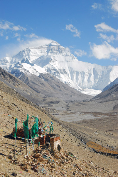 Shrine with Mt Everest