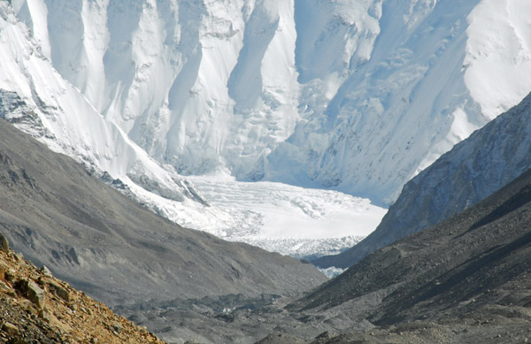 Rongphu Glacier at the foot of Everest