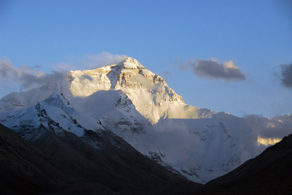 Nearing sunset at Mt Everest