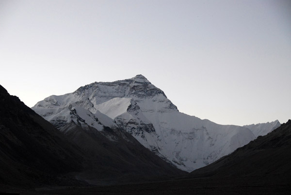 Early morning, north face of Mt Everest from Rongphu