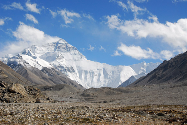 North face of Mt Everest from Everest Base Camp