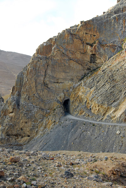 Narrow tunnel. New Tingri-EBC Road