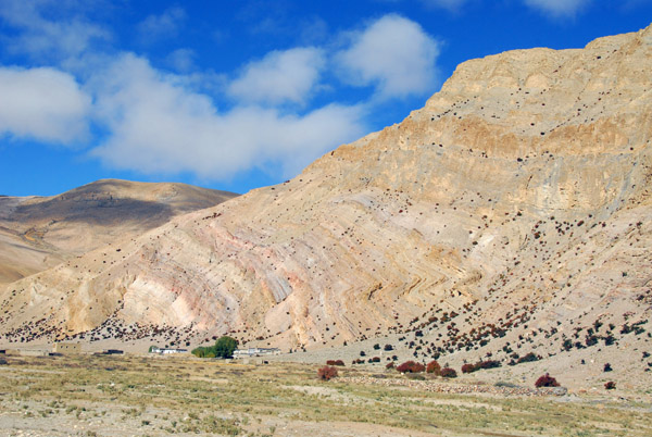 Folded mountain, Dzaka Valley near Pagsum