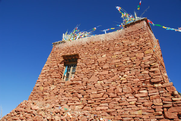 Hilltop temple at Old Tingri