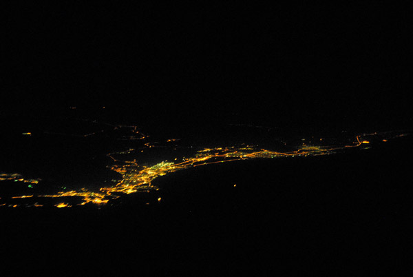 Coast of Muscat, Oman, at night