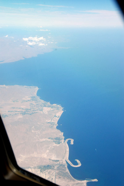 UAE East Coast looking north towards Musandam and Strait of Hormuz