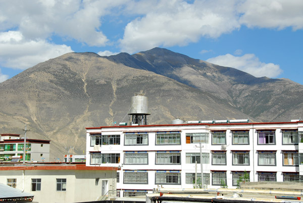 View of the mountains around Tsetang from the hotel