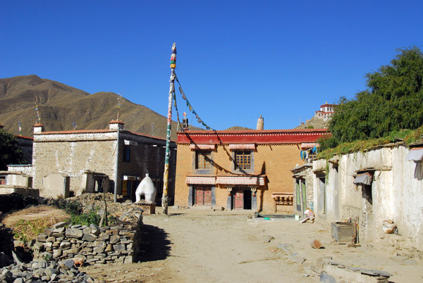 Village below Sundruling Monastery and Gongkhar Dzong