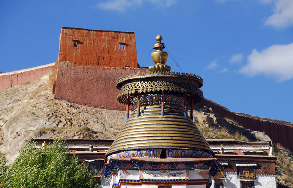 Top of the Gyantse Kumbum, Pelkor Chöde Monastery