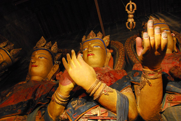Standing bodhisattvas, Tsangkhang, Pelkor Chöde