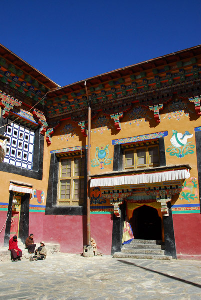 Entrance to the Silver Chrten Hall, Sakya Monastery