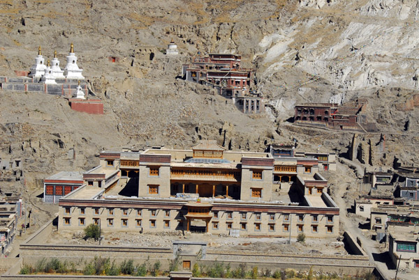 A new monastery under construction on the north side of Sakya