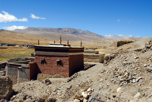 Small restored temple, north Sakya