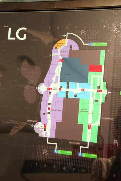 Floor plan of Dubai Mall - LG