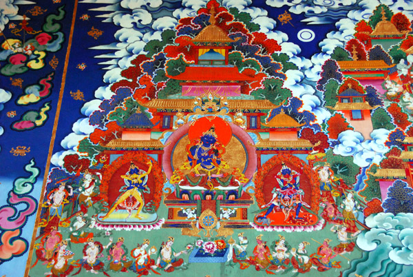 Mural, Summer Palace of the Panchen Lamas, Shigatse