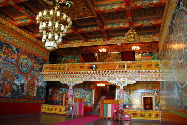 Great Hall of the Summer Palace of the Panchen Lamas from the main entrance