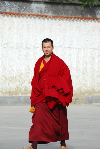 Foreign monk at Tashilhunpo