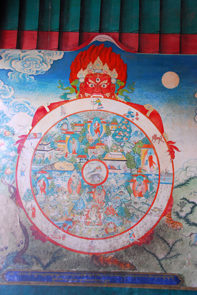 Bhavacakra - Wheel of Life - supported by Yama, lord of the underworld