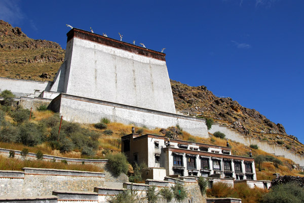 The great festivla thangka wall of Tashilhunpo Monastery