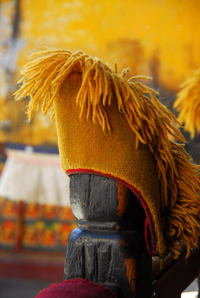 The yellow hat of the Gelugpa Sect